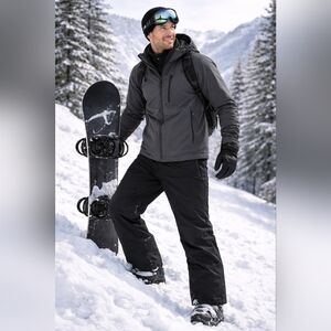 Alpine Design GORE-TEX Ski Snowboard Pants Men’s Large Black Lined Waterproof